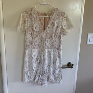 White Lace Romper